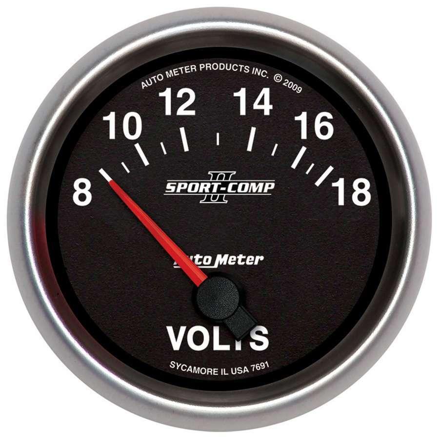 2-5/8 Gauge Voltmeter 18V Electric Sport-Comp - Burlile Performance Products