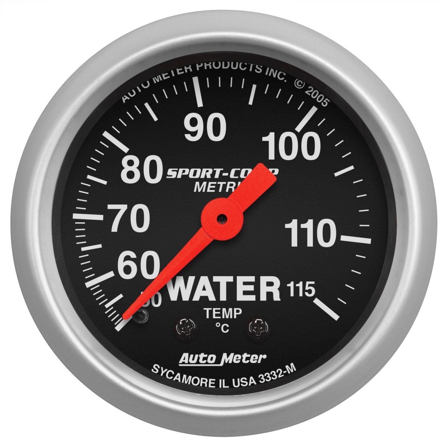 2-5/8 S/C Water Temp Gauge - Metric - Burlile Performance Products