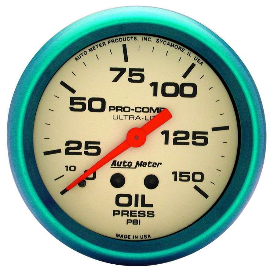 2-5/8 Ultra-Nite Oil Press. Gauge 0-150psi - Burlile Performance Products