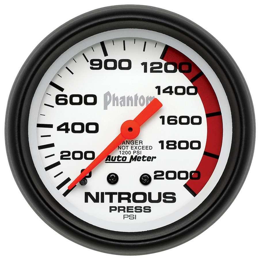 2-5/8in Phantom Nos Pressure Gauge 0-2000psi - Burlile Performance Products