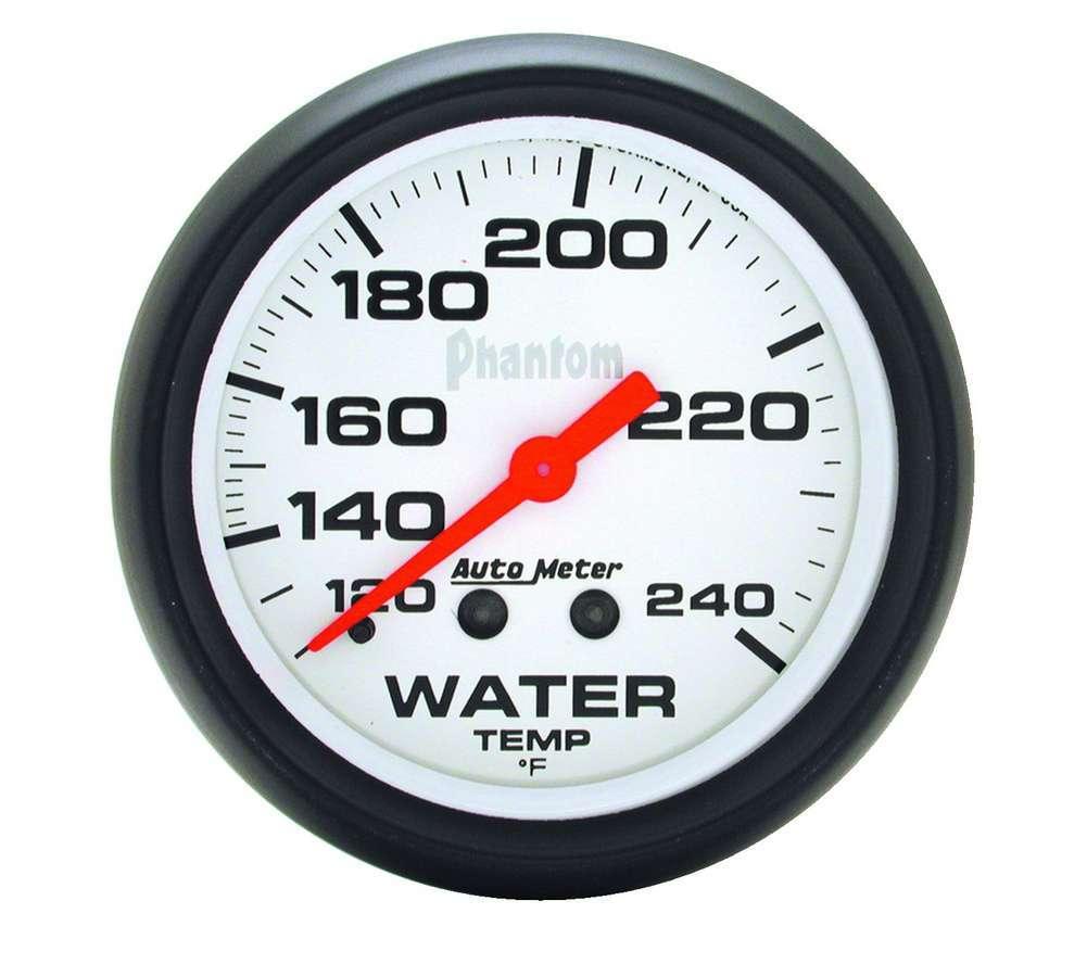 2-5/8in Phantom Water Temp. Gauge 120-240 - Burlile Performance Products