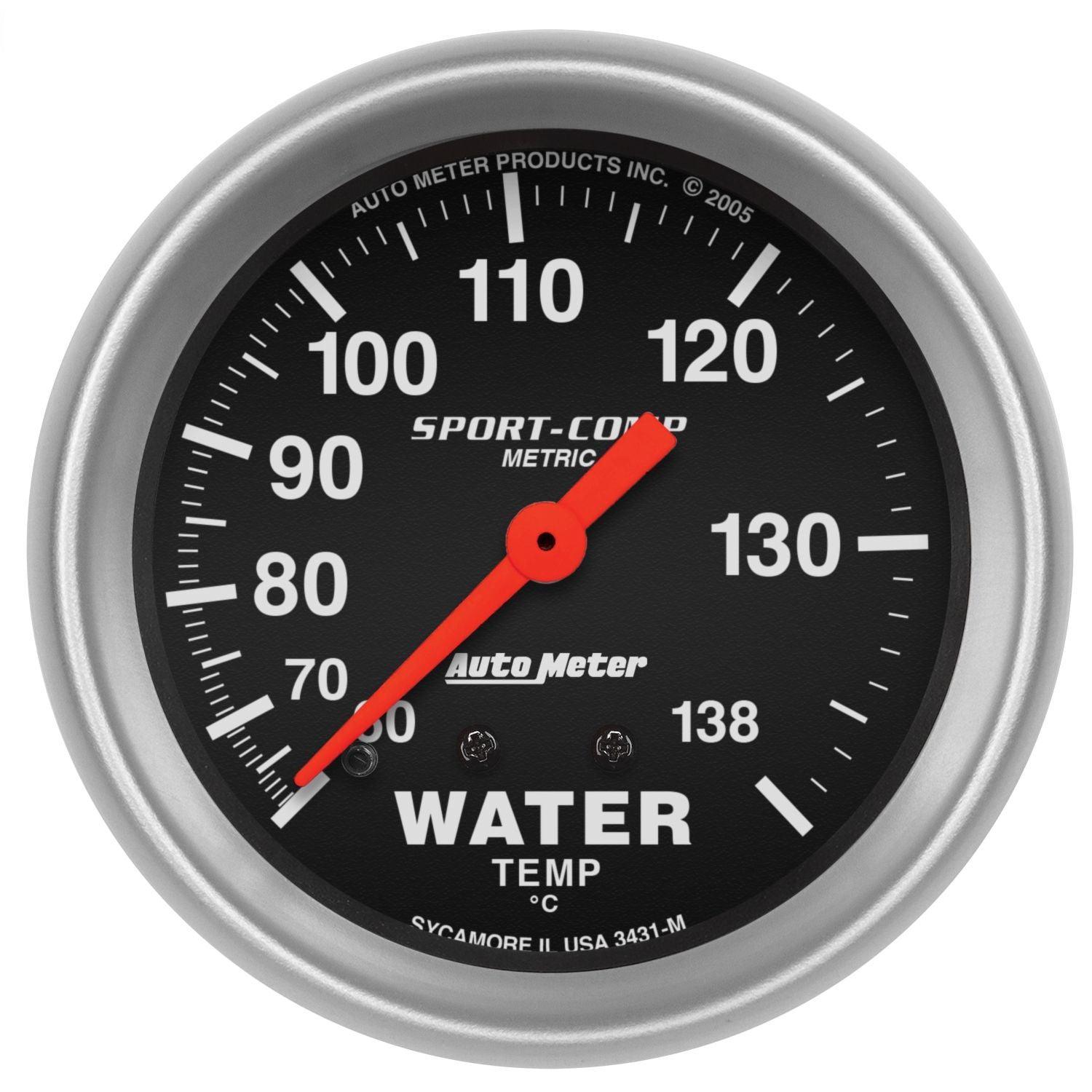 2-5/8in S/C Water Temp. Gauge - Metric - Burlile Performance Products