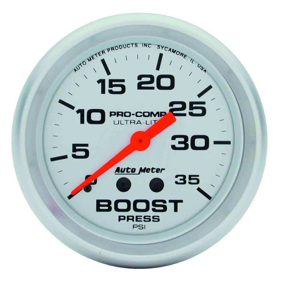 2-5/8in Ultra-Lite 0-35 Boost Gauge - Burlile Performance Products