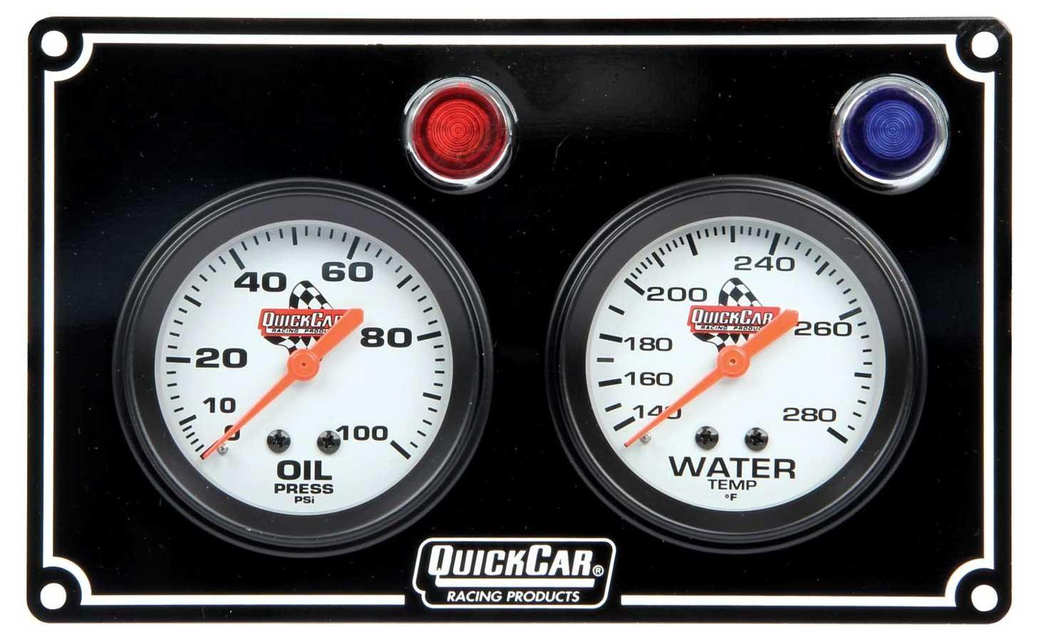2 Gauge Panel OP/WT Black - Burlile Performance Products