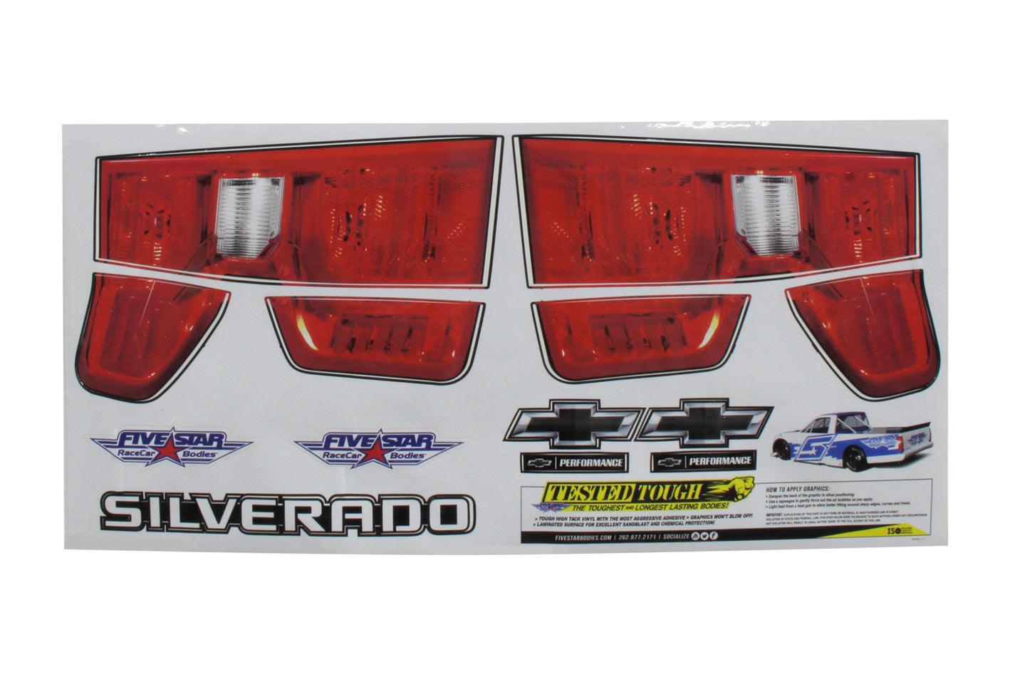 2019 Chevy Silverado Tail ID Graphics Kit - Burlile Performance Products