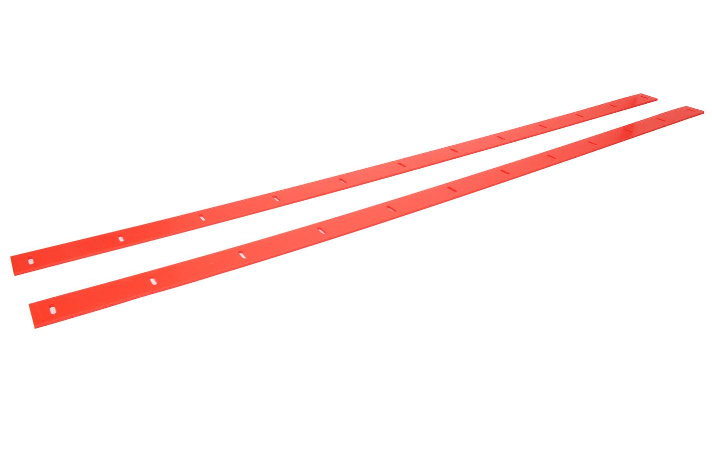 2019 LM Body Nose Wear Strips Flourescent Red - Burlile Performance Products