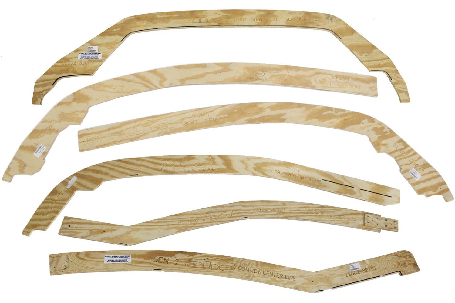 2019 LM Body Template Set Chevrolet Wood - Burlile Performance Products