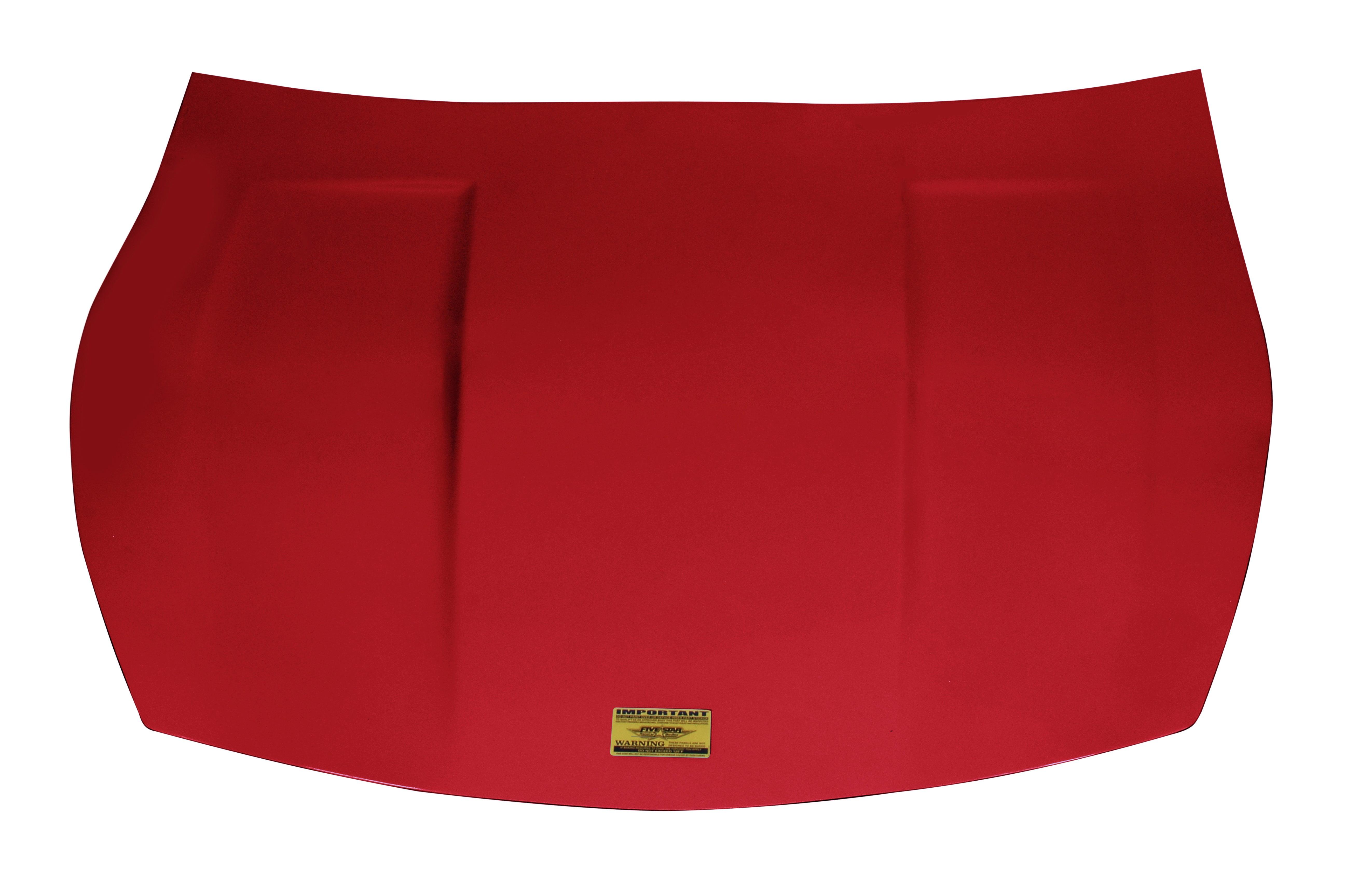 2019 LM Hood Hand Laid Fiberglass Red - Burlile Performance Products
