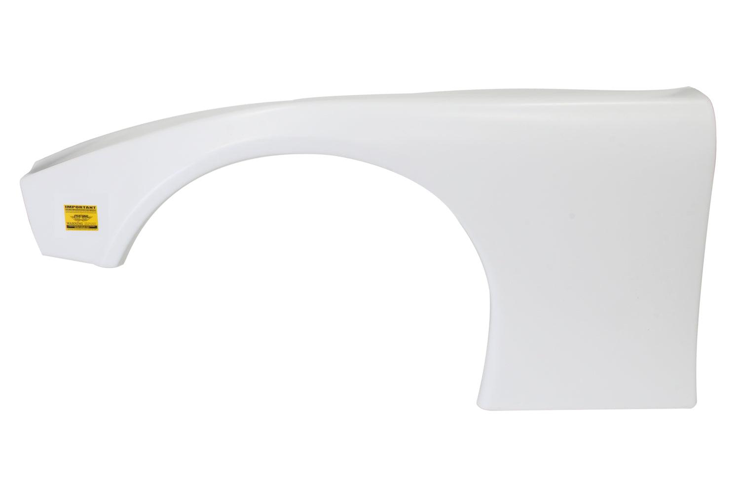2019 LM Molded Plastic Fender White Left - Burlile Performance Products