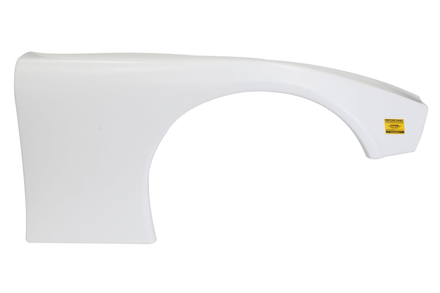 2019 LM Molded Plastic Fender White Right - Burlile Performance Products