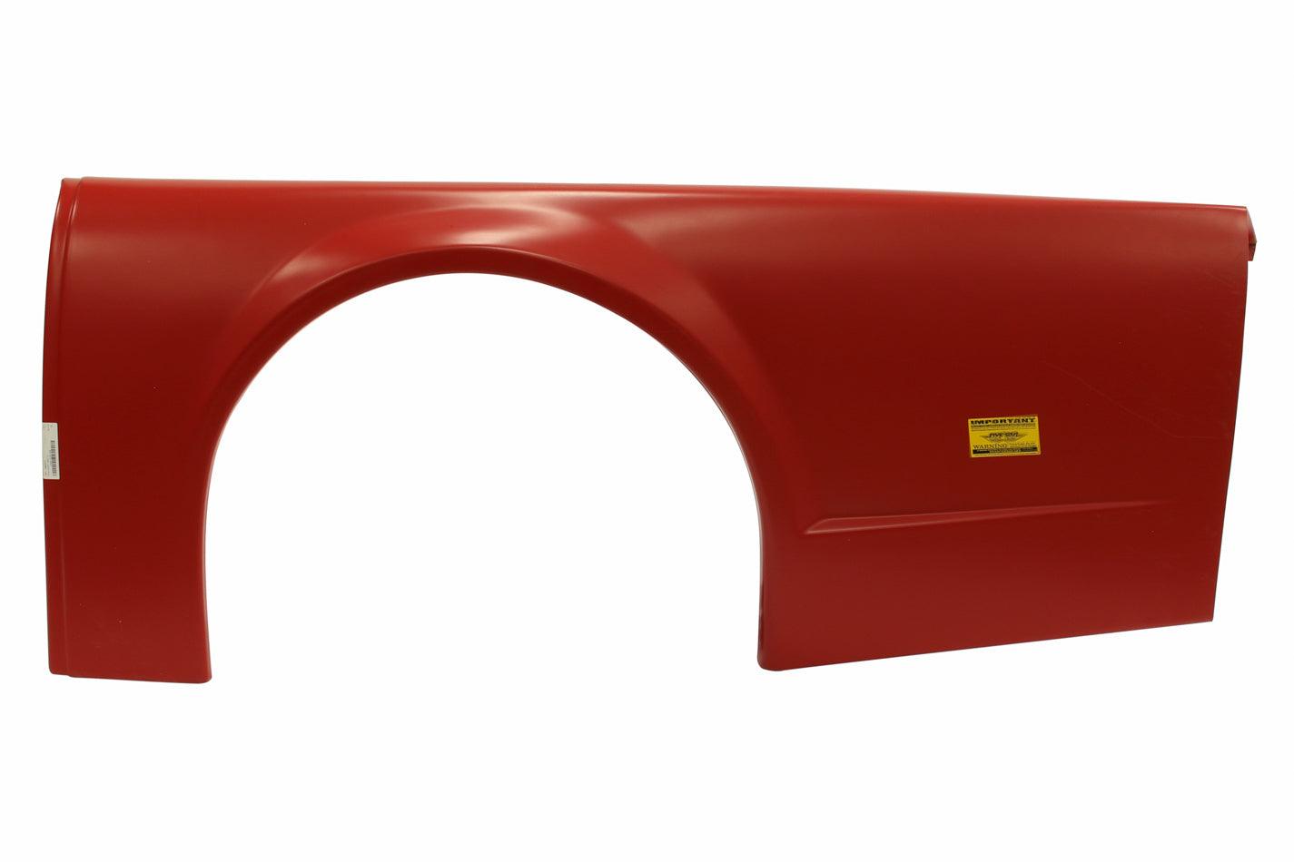 2019 LM Plastic Quarter Panel Red Left - Burlile Performance Products