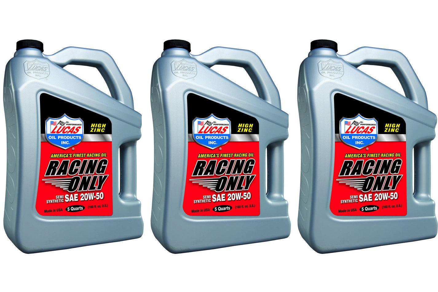 20w50 Semi Synthetic Racing Oil 3 x 5 Quart - Burlile Performance Products