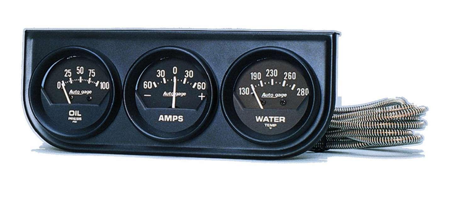 2in Black Mech.Gauge Pnl - Burlile Performance Products