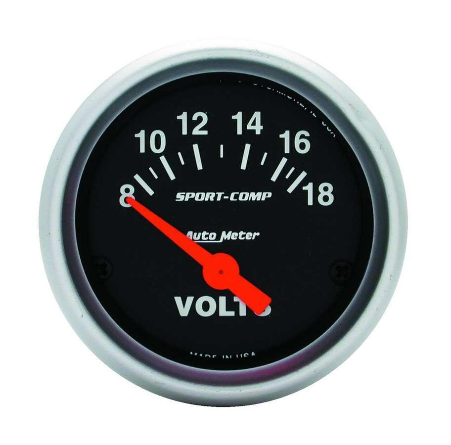 2in Mini Sport Comp VOLTMETER - Burlile Performance Products