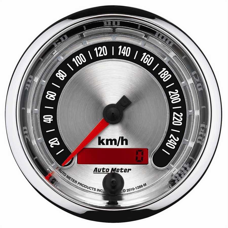 3-3/8 A/M Speedometer 260KPH - Burlile Performance Products