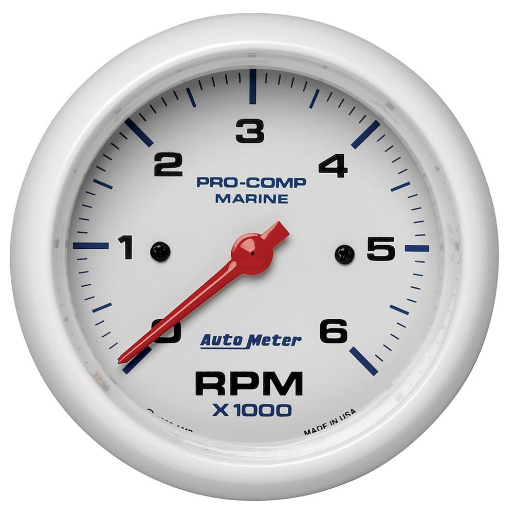 3-3/8 Tach 6000 RPM White Phantom Series - Burlile Performance Products