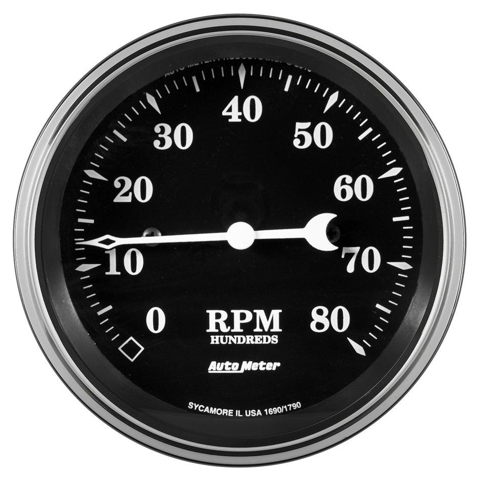 3-3/8 Tachometer 8000 RPM Old Tyme In-Dash - Burlile Performance Products