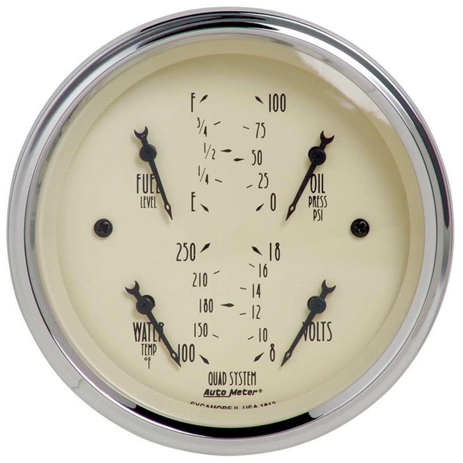 3-3/8in A/B Quad Gauge - Burlile Performance Products