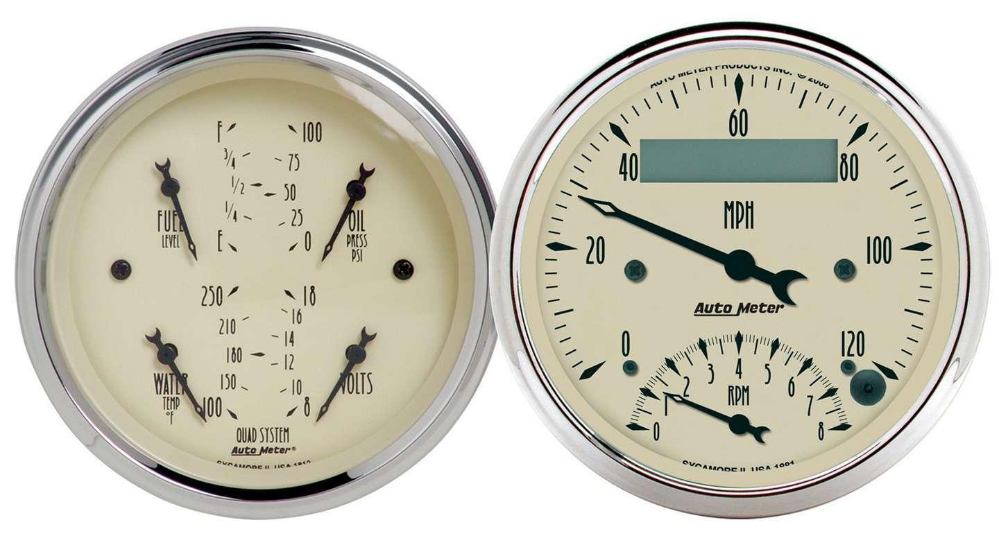 3-3/8in A/B Quad/Speedo/Tach Combo - Burlile Performance Products