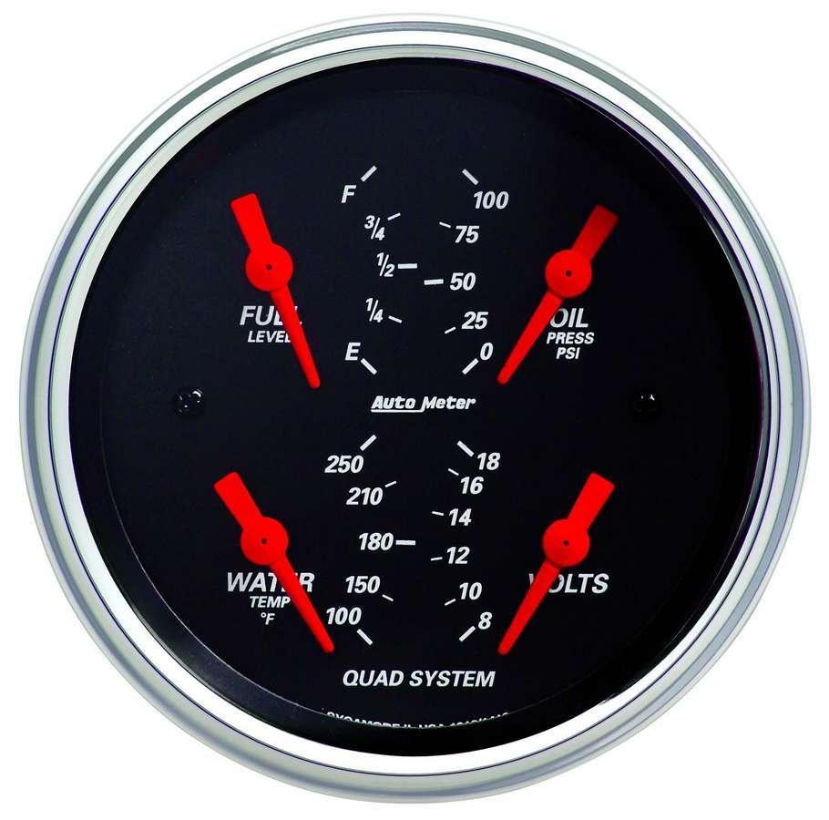 3-3/8in Quad Gauge - Burlile Performance Products