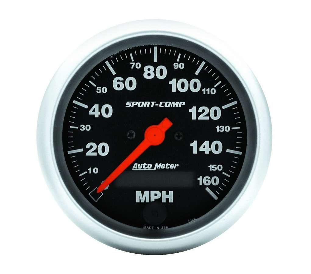 3-3/8in S/C Electric Speedo - 160MPH - Burlile Performance Products