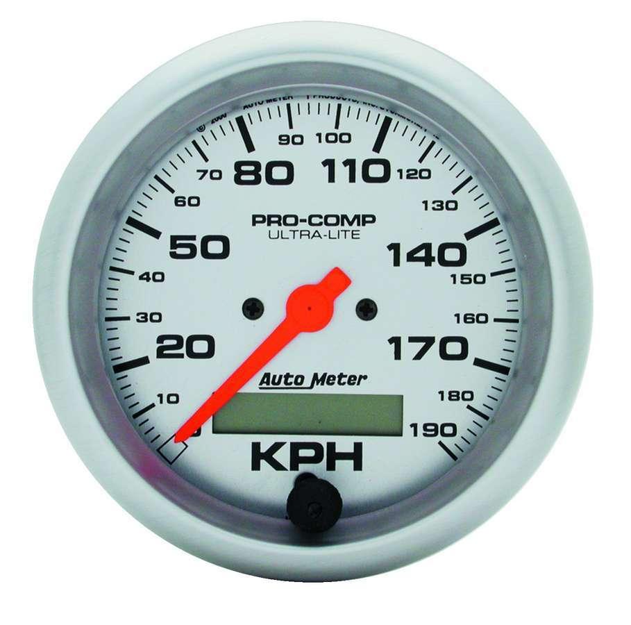 3-3/8in U/L Speedometer 190KPH Metric - Burlile Performance Products
