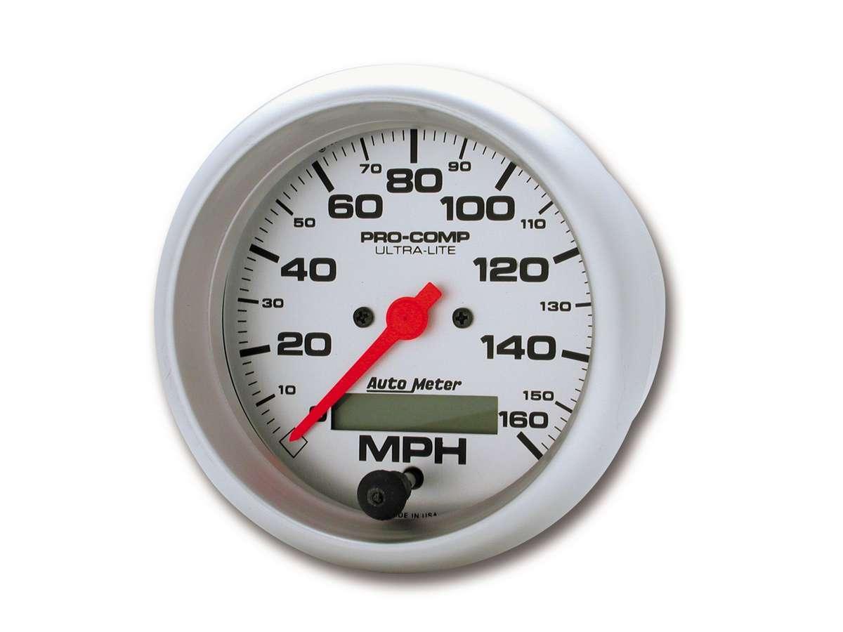 3-3/8in Ultra-Lite Elec. 160MPH Speedometer - Burlile Performance Products