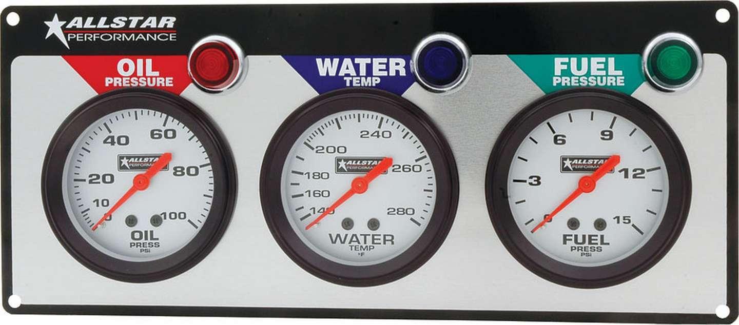 3 Gauge Panel ALL OP/WT/FP - Burlile Performance Products