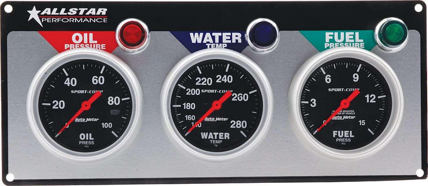 3 Gauge Panel A/M OP/WT/FP Sport-Comp - Burlile Performance Products