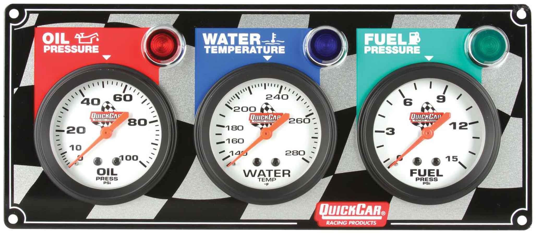 3 Gauge Panel OP/WT/FP - Burlile Performance Products