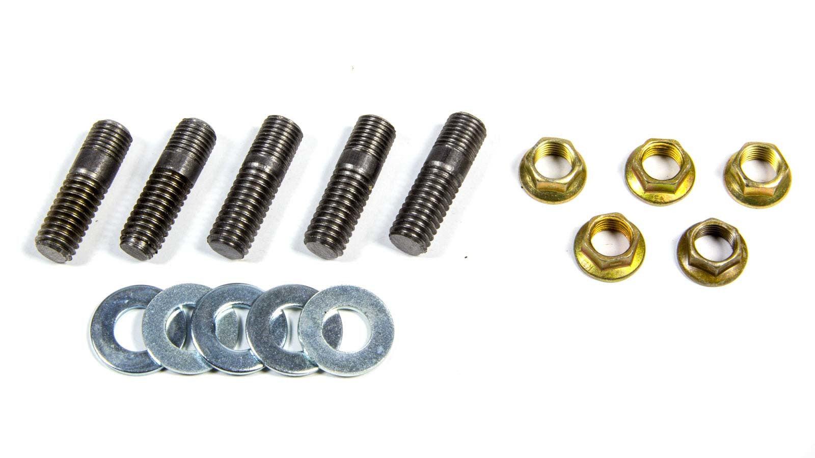 3/8-24 Rotor Stud Kit w/Nuts & Washers (5pk) - Burlile Performance Products