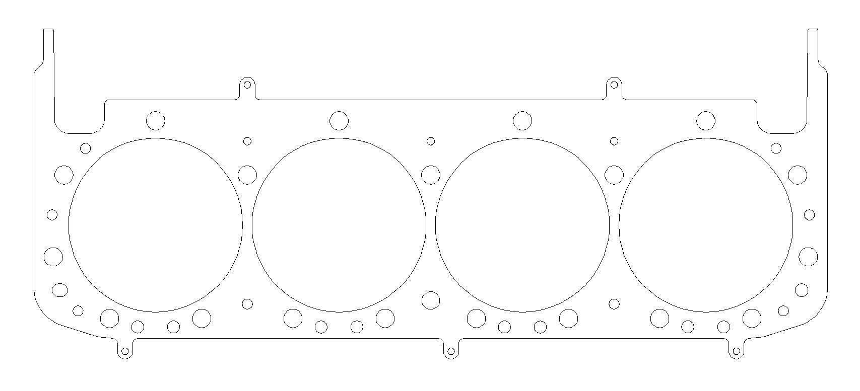 4.270 MLS Head Gasket SBC w/4.5in Bore Centers - Burlile Performance Products