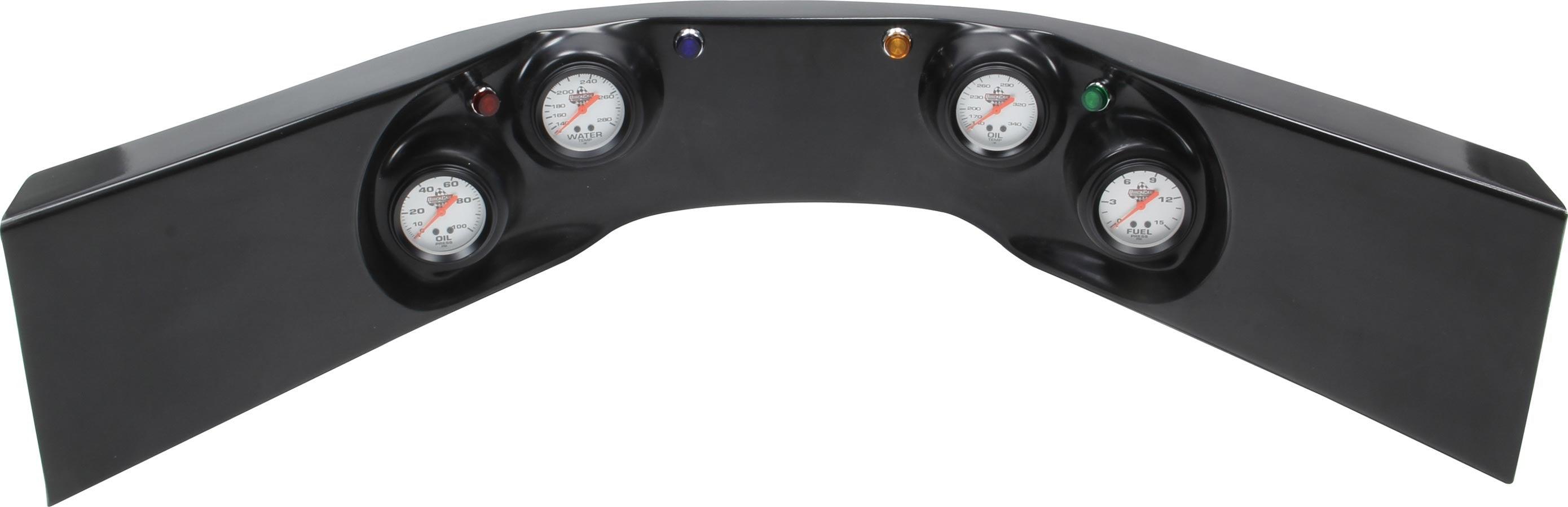 4-Gauge Molded Dash OP/ WT/OT/FP Black - Burlile Performance Products