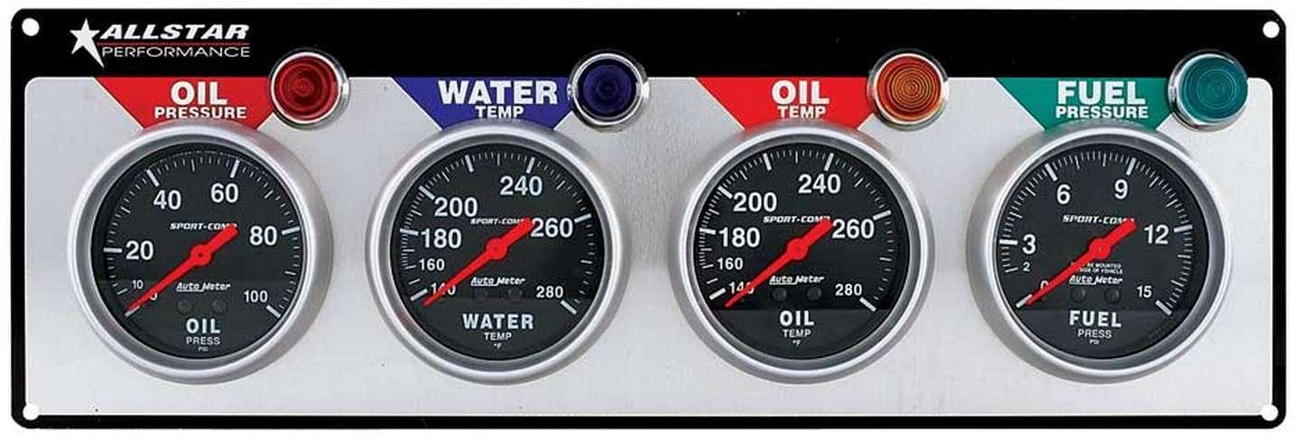 4 Gauge Panel A/M OP/WT/OT/FP Sport-Comp - Burlile Performance Products