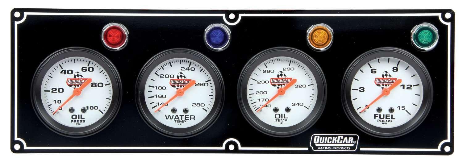 4 Gauge Panel OP/WT/OT/ FP Black - Burlile Performance Products