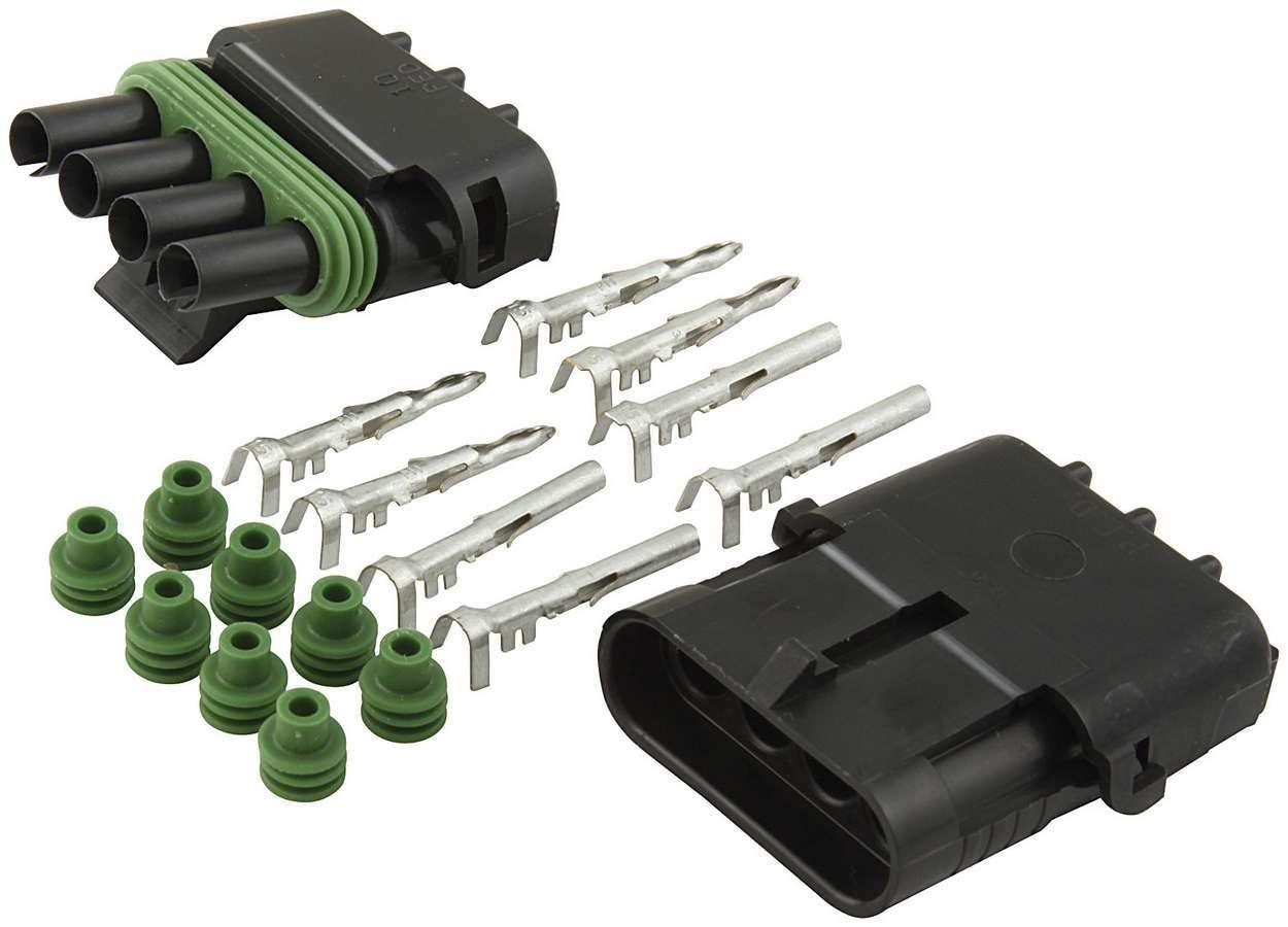 4-Wire Weather Pack Connector Kit Flat - Burlile Performance Products