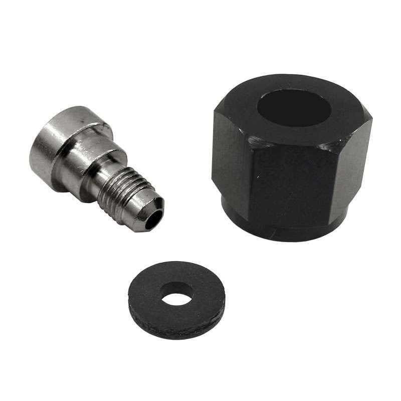 4an Bottle Nipple & Nut For CO2 Valve - Burlile Performance Products
