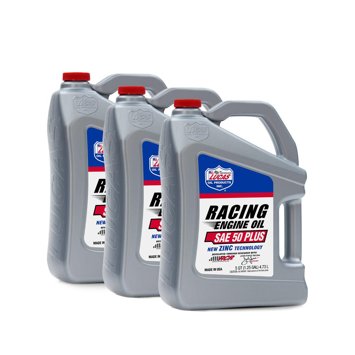 50 Plus Racing Motor Oil Case 3 x 5 Quart Bottles - Burlile Performance Products