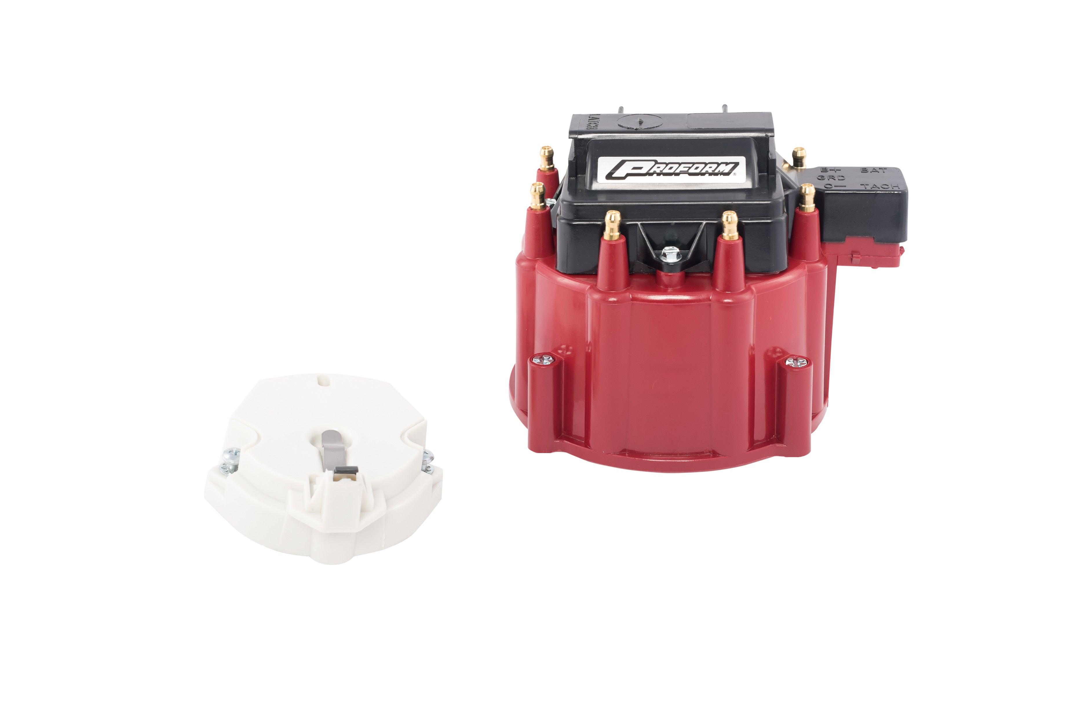 50000 Volt HEI Coil- Rotor & Red Cap Kit - Burlile Performance Products