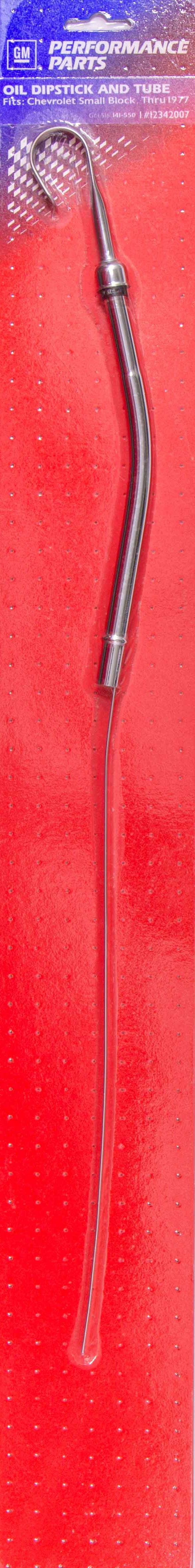 58-77 SBC Chrome Bowtie Oil Dipstick - Burlile Performance Products