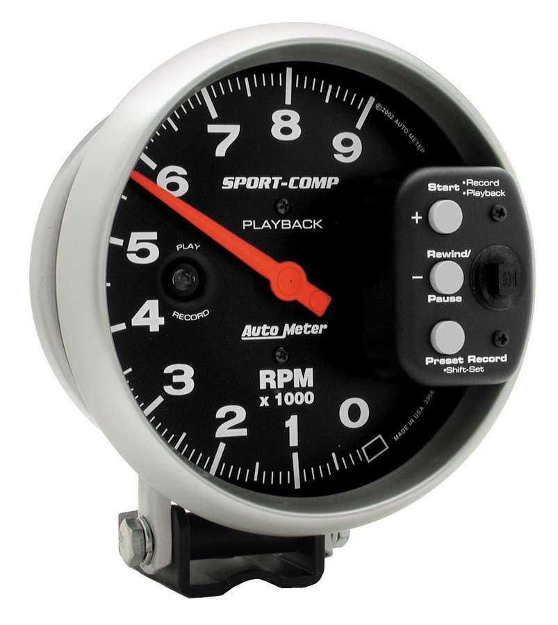 5in S/C 9000 RPM Playback Tach - Burlile Performance Products