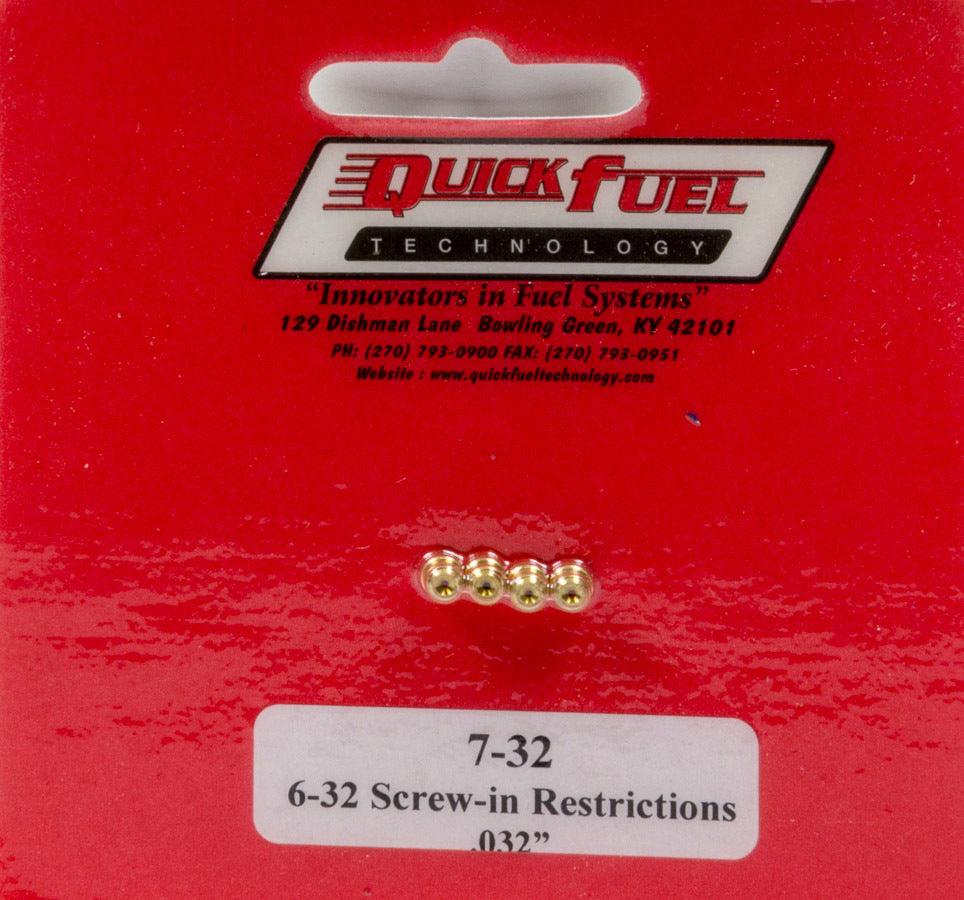 6-32 Screw-in Restrictor .032in - Burlile Performance Products