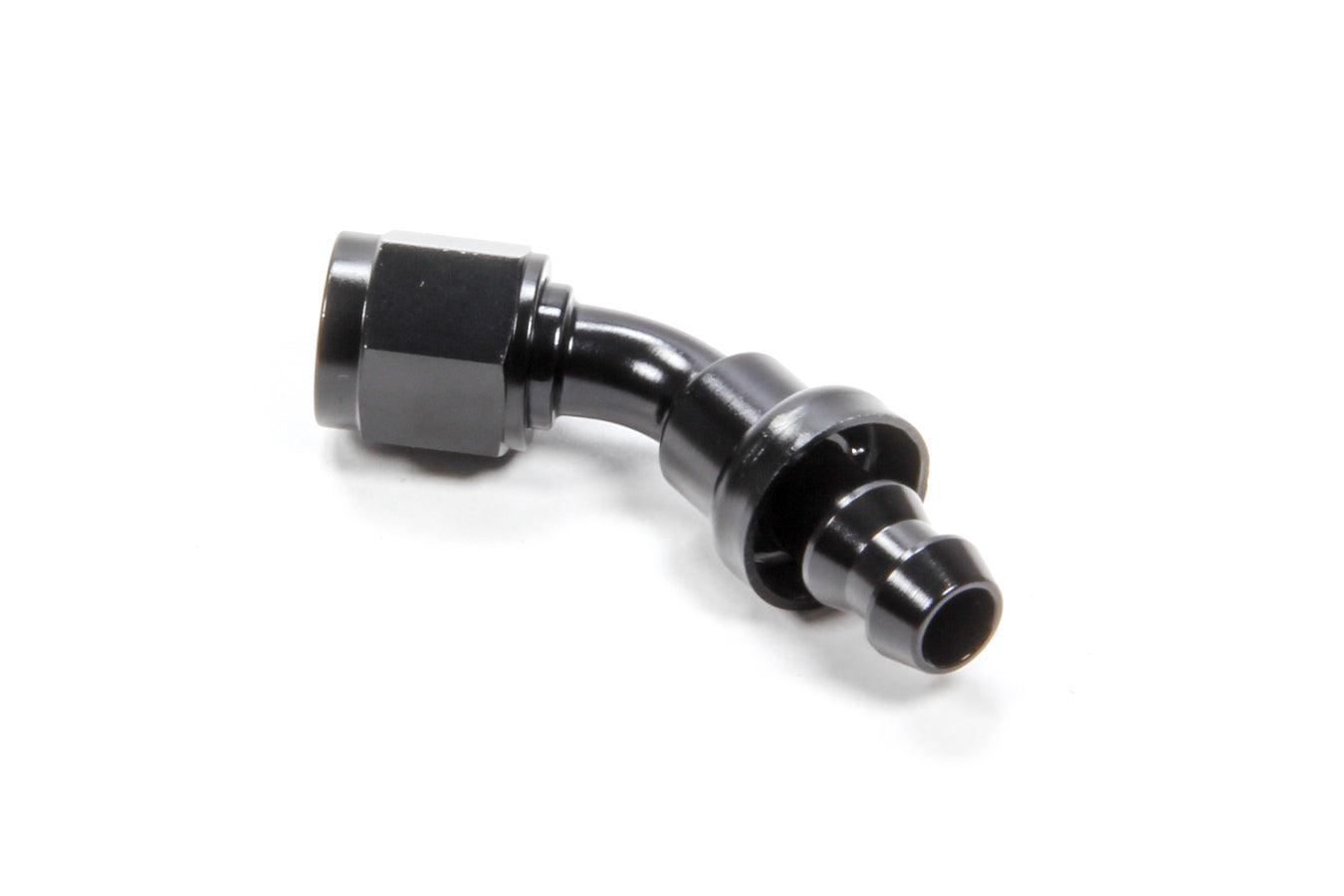 #6 45 Degree Hose End Push Lock - Burlile Performance Products