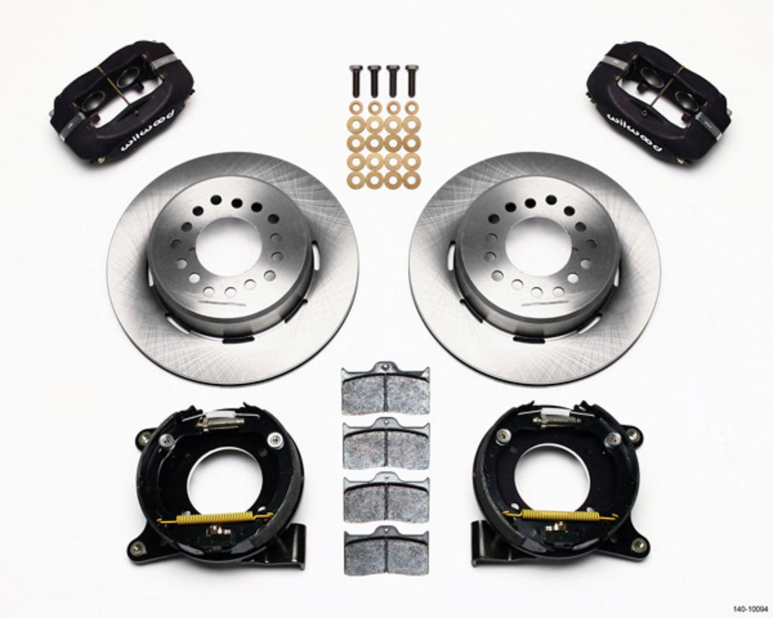 63-87 GM C10 P/U Rear Brake Kit Black Caliper - Burlile Performance Products