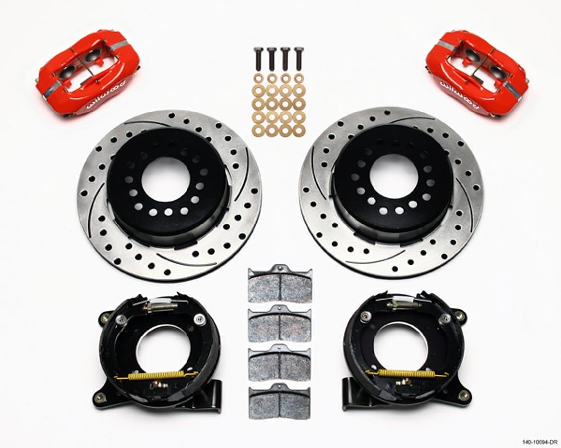 63-87 GM C10 P/U Rear Brake Kit Red Caliper - Burlile Performance Products