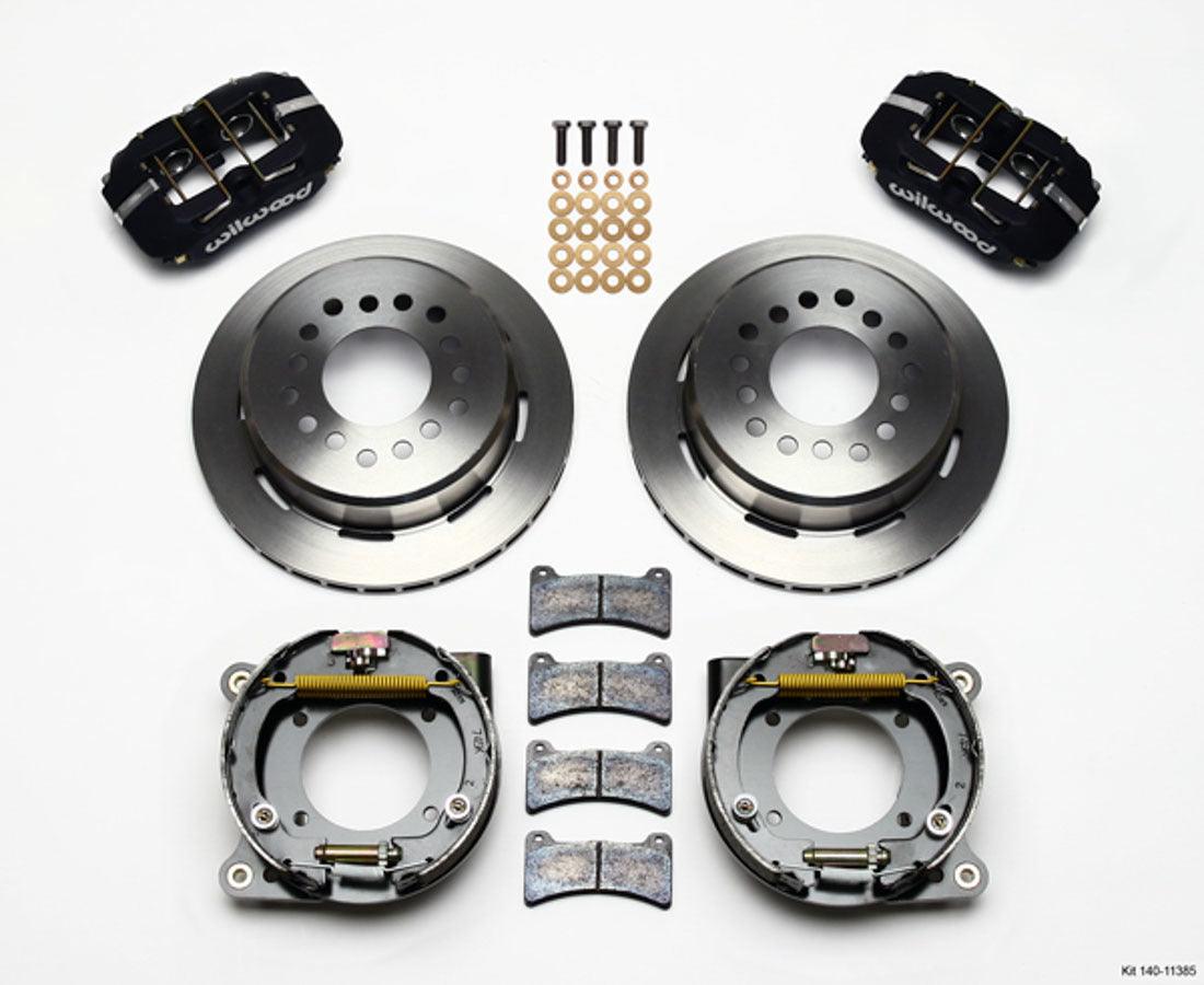 67-72 GM C10 P/U Rear Brake Kit Black Caliper - Burlile Performance Products