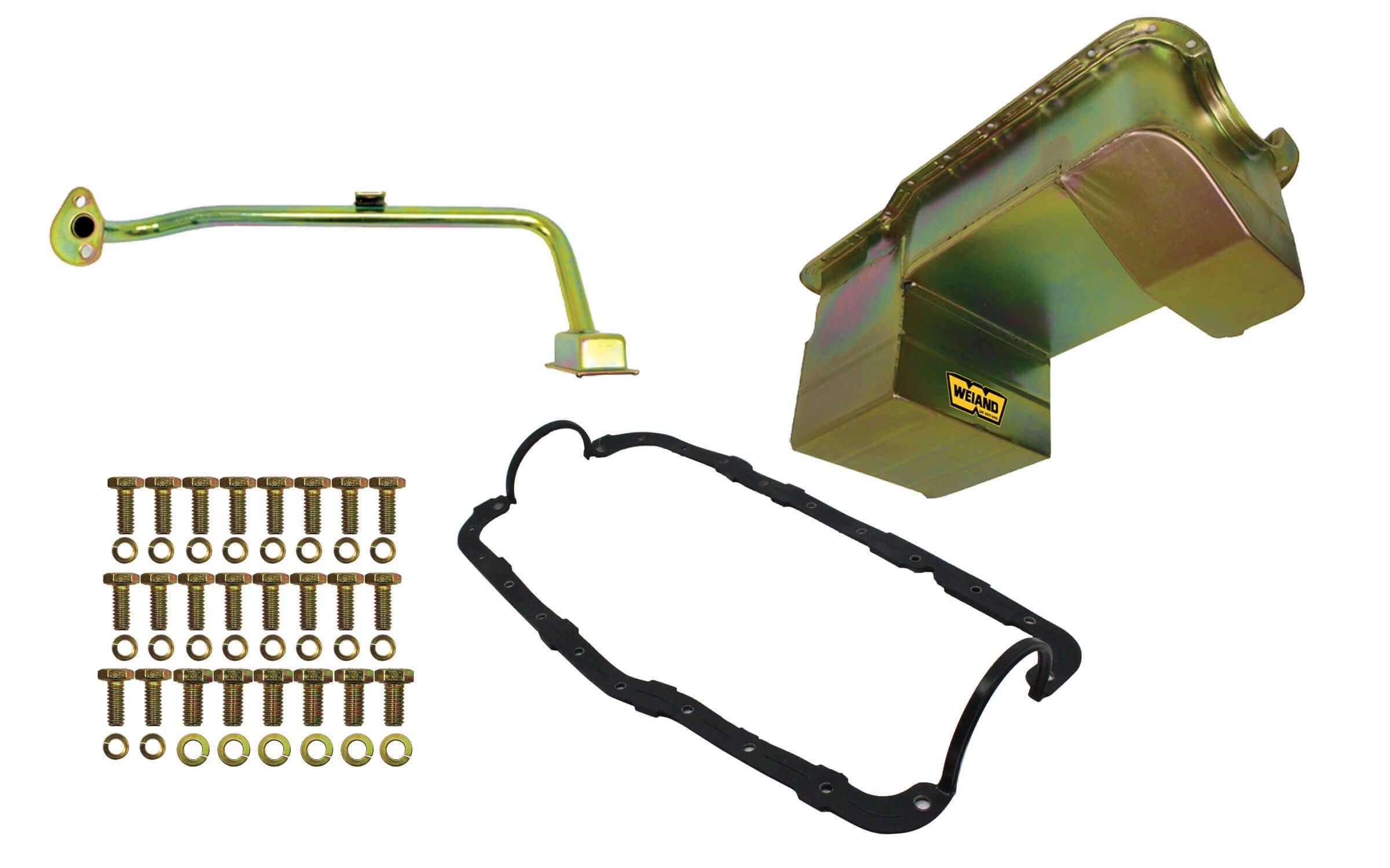 7qt Oil Pan Kit RR Sump SBF 351W 79-93 Zinc - Burlile Performance Products