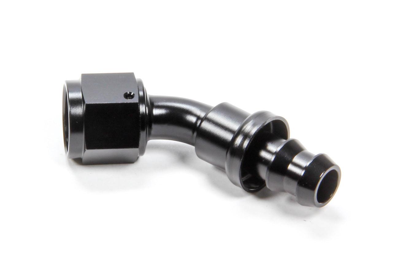 #8 45 Degree Hose End Push Lock - Burlile Performance Products