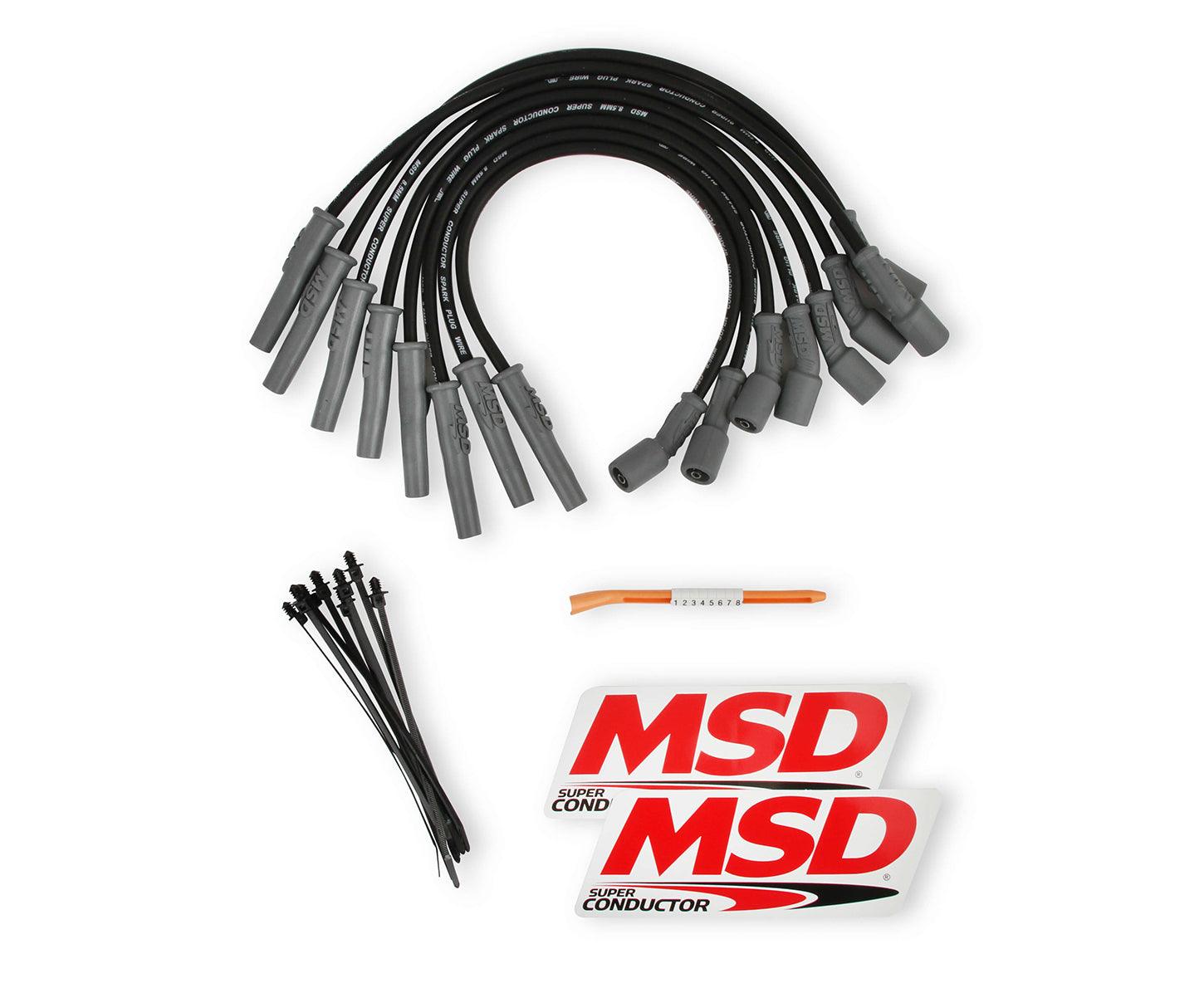 8.5mm Plug Wire Set Ford Raptor 10-15 6.2L Black - Burlile Performance Products
