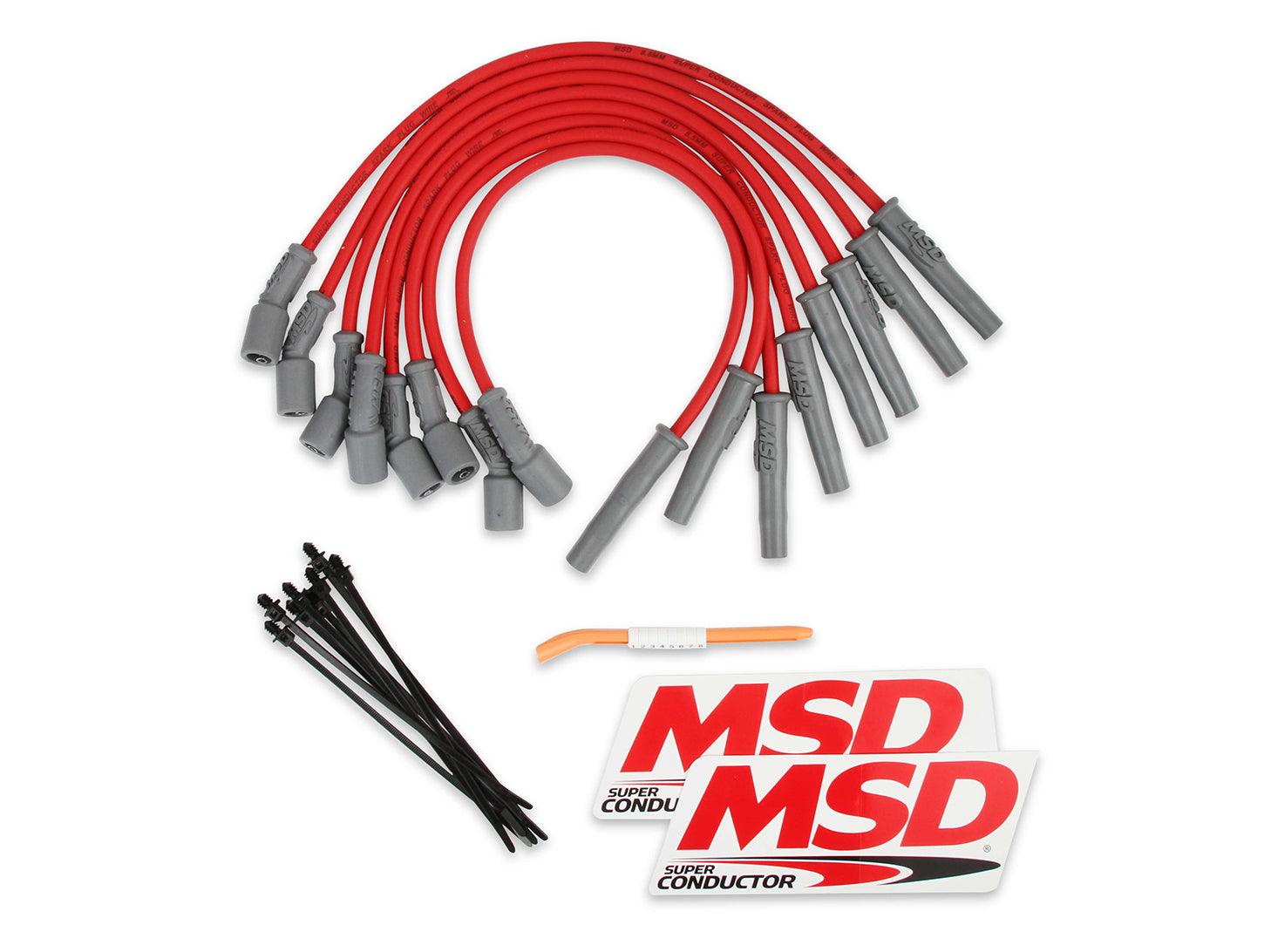 8.5mm Plug Wire Set Ford Raptor 10-15 6.2L Red - Burlile Performance Products